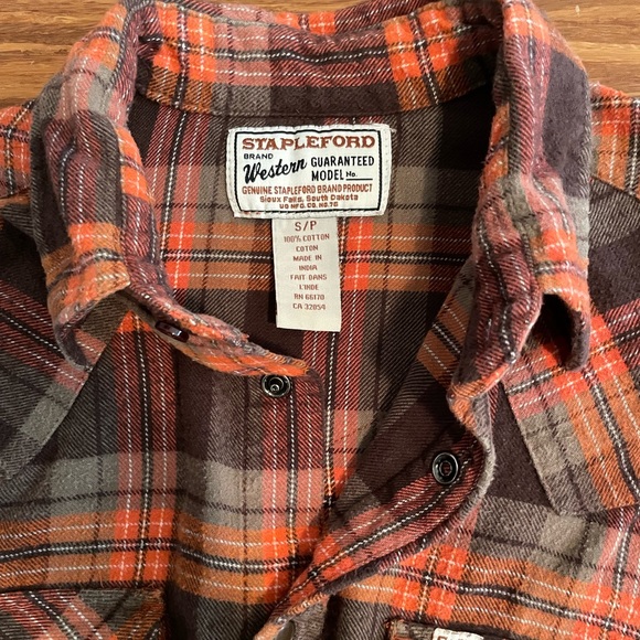 Vintage Stapleford Plaid Flannel Shirt Size S/P - Picture 6 of 7